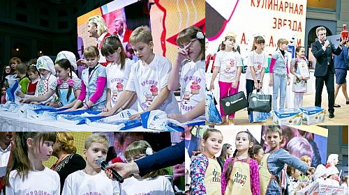 Самым неожиданным подарком для наших маленьких посетителей фестиваля Фудшоу Кристмас стал подарок от короля кондитеров Александра Селезнева и организаторов фестиваля-Первый конкурс "Кулинарная звезда kids 2013"